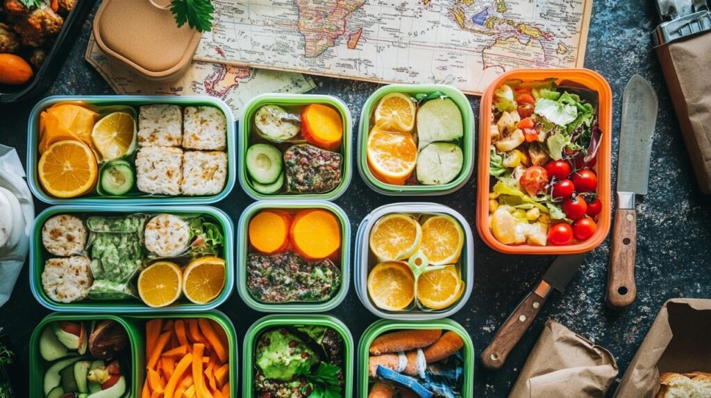 Idées de repas faciles à transporter en voyage